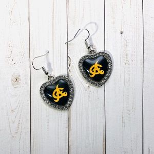 Aguilucha official baseball earrings